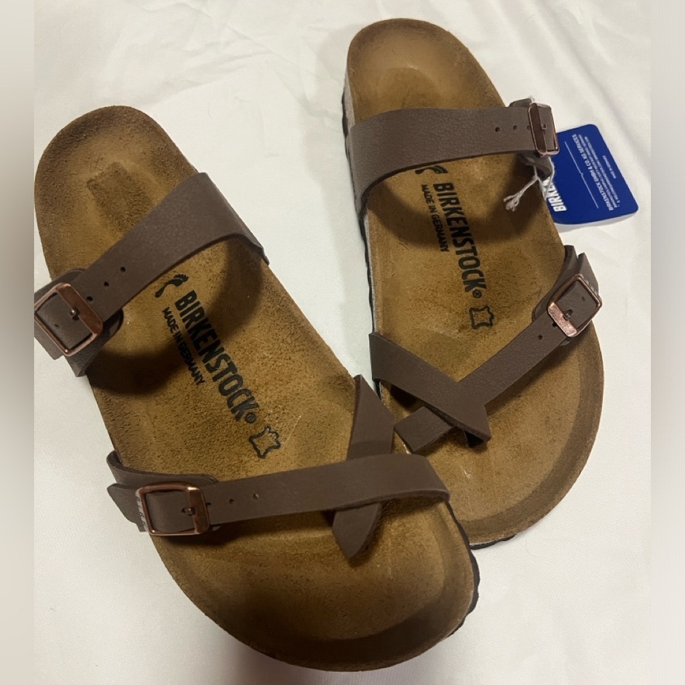 BIRKENSTOCK MAYARI WOMEN’S SANDALS MADE IN GERMANY . SIZE: 39 . 250 L.8 M6
